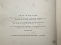 1950 WAR OF THE MINDS OF MEN HARDCOVER BOOK BY FREDERICK S. DUNN - KD 9266