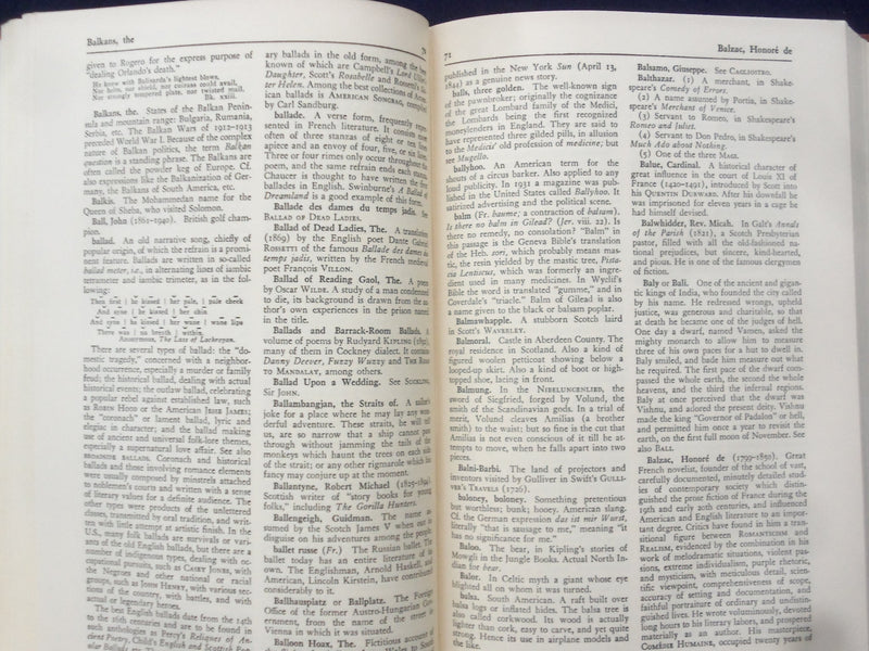 1948 THE READERS' ENCYCLOPEDIA HARDCOVER BOOKS - BOXED SET - 4 VOLUMES - KD 8832