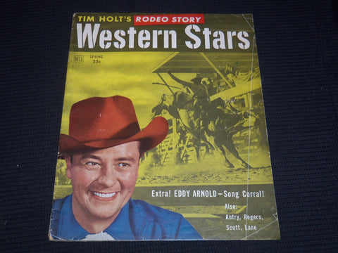 1950 SPRING WESTERN STARS MAGAZINE - TIM HOLT COVER - E 16098