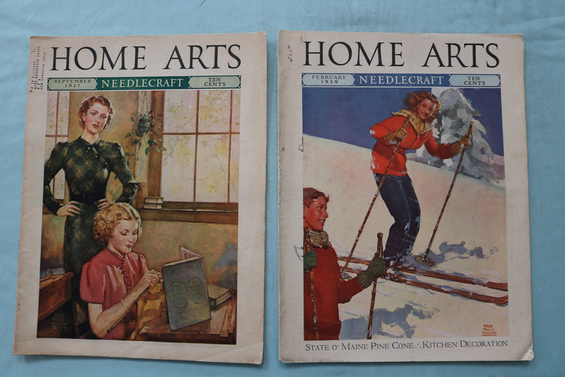 1936-1940 HOME ARTS NEEDLECRAFT MAGAZINE - LOT OF 17 - O 3969