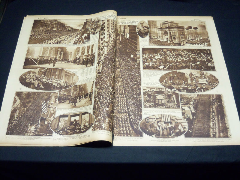1919 MARCH 30 NEW YORK TIMES PICTURE SECTION NO. 5 & 6 -VICTORIOUS 27TH- NT 8840