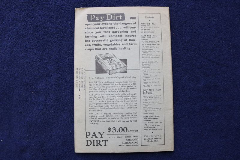 1947 ORGANIC GARDENING MAGAZINE - LOT OF 3 - K 1544