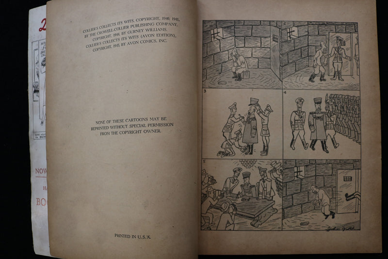 1945 COLLIER'S COLLECTS ITS WITS - CREAM OF THE CARTOONS SOFTCOVER BOOK - K 2871