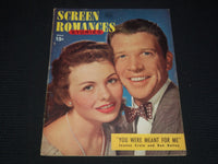1948 MARCH SCREEN ROMANCES MAGAZINE - JEANNE CRAIN & DAN DAILEY - E 16350