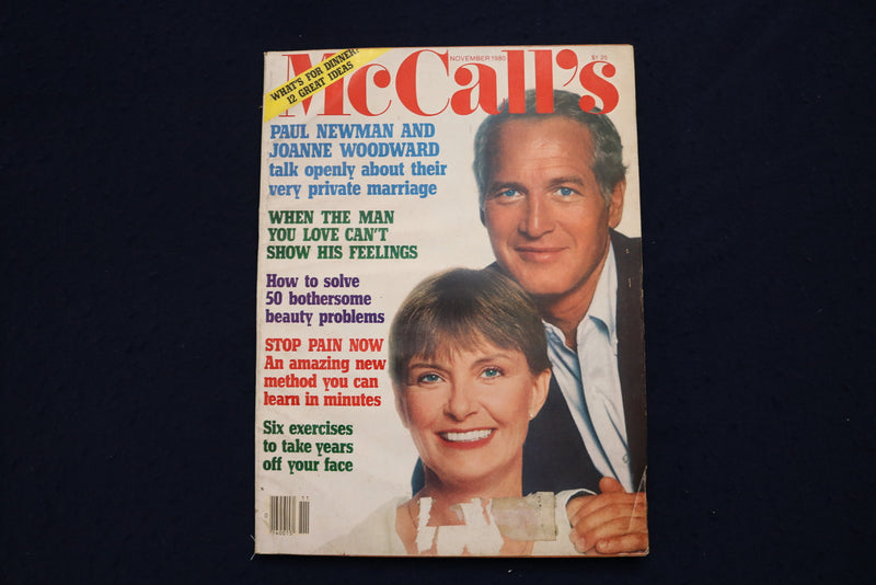 1980 NOVEMBER MCCALL'S MAGAZINE - PAUL NEWMAN & JOANNE WOODWARD COVER - E 18160