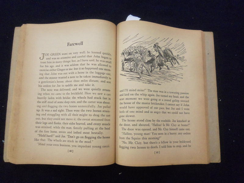 1946 BIG BIG FAVORITE STORIES - DOG STORIES-BLACK BEAUTY SOFTCOVER BOOK- KD 8493