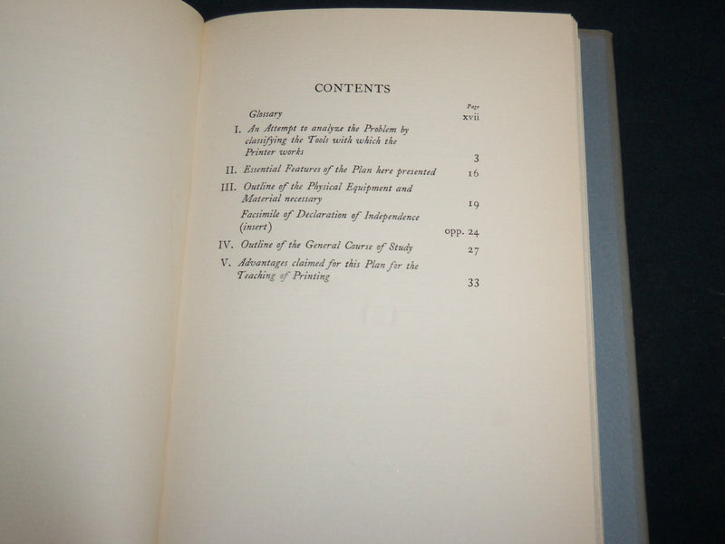 1927 A PLAN OF PRINTING INSTRUCTION FOR PUBLIC SCHOOLS BOOK BY TAYLOR - KD 6801