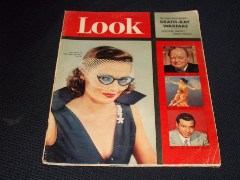 1951 JULY 3 LOOK MAGAZINE - GENE TIERNEY FRONT BEN HOGAN BACK COVER - E 20353