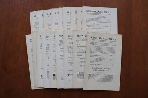 1949-1953 RENAISSANCE NEWS MAGAZINE - DARTMOUTH COLLEGE - LOT OF 18 - O 3914