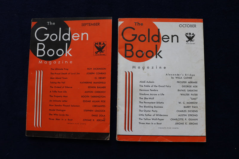 1933 THE GOLDEN BOOK MAGAZINE - LOT OF 8 - O 3457