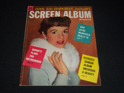 1956 FEBRUARY-APRIL SCREEN ALBUM MAGAZINE - DEBBIE REYNOLDS COVER - E 12422