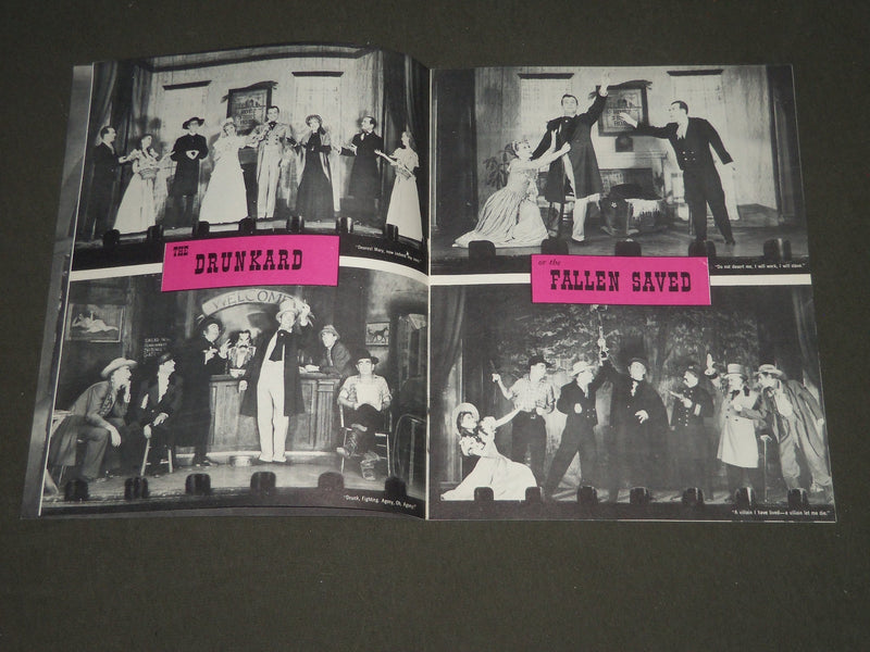1950 THE DRUNKARD SOUVENIR PROGRAM - PRODUCED BY MILDRED ILSE - J 2368