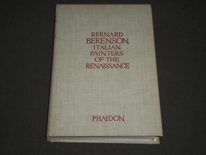 1952 THE ITALIAN PAINTERS OF THE RENAISSANCE BY BERNARD BRENSON BOOK - KD 3802