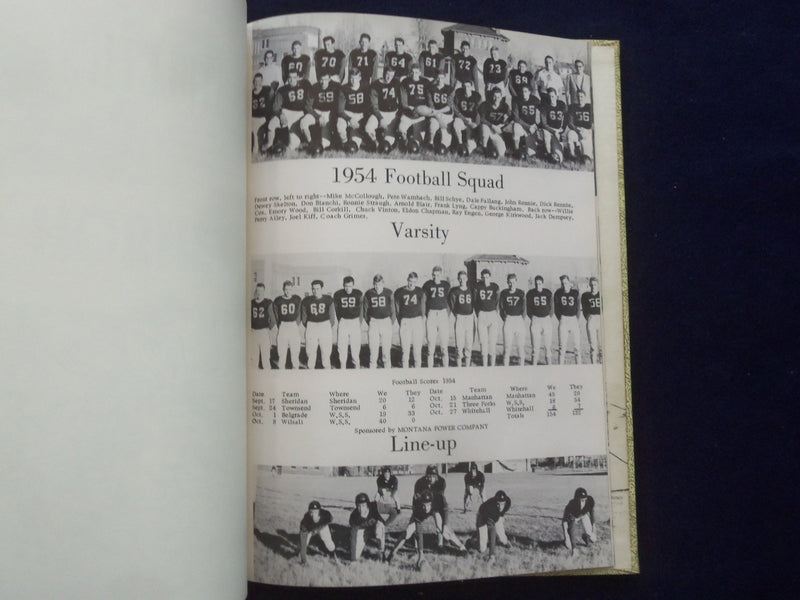 1955 THE HORNETS' HIVE WHITE SULPHUR SPRINGS (MT) HIGH SCHOOL YEARBOOK - YB 3224