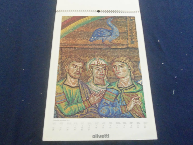 1977 ST. MARK'S MOSAICS - OLIVETTI CALENDAR - GREAT PAINTINGS - ST 2648F