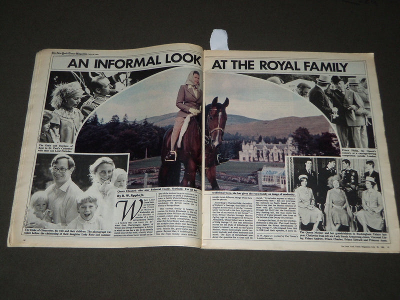 1981 JULY 26 NEW YORK TIMES MAGAZINE SECTION - CHARLES & DIANA COVER - J 3066