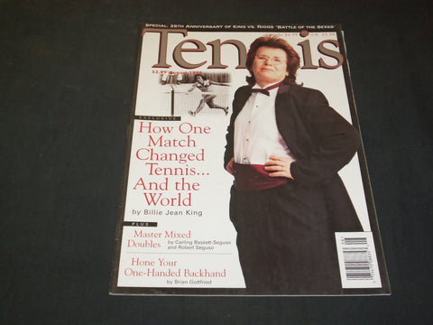 1998 AUGUST TENNIS MAGAZINE - BILLY JEAN KING - SP 7431