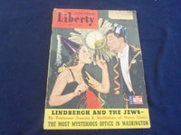 1942 JANUARY 3 LIBERTY MAGAZINE - LINDBERGH AND THE JEWS - B 4197A
