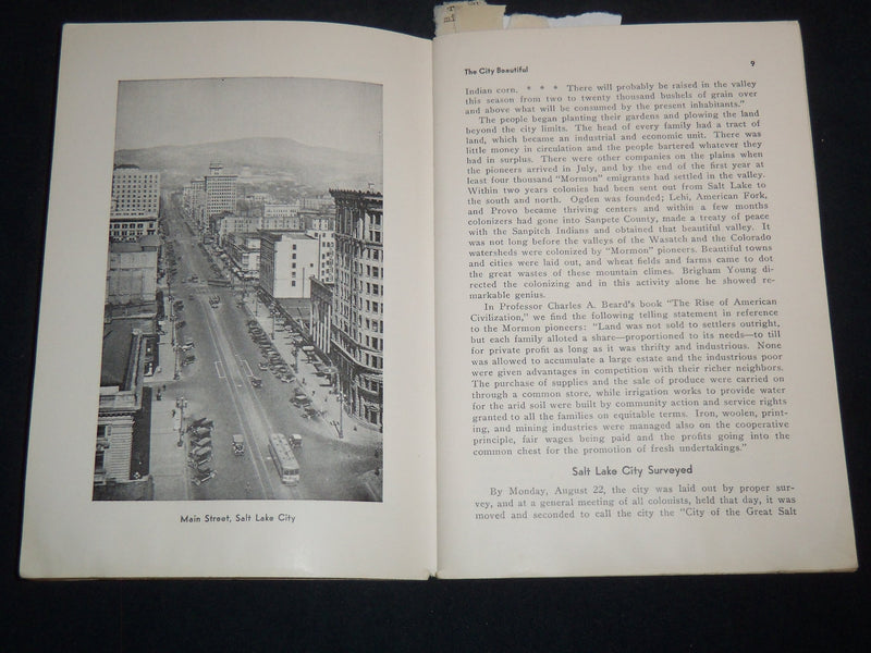 1930'S UTAH THE TOURISTS' GUIDE BOOK - SOFTCOVER - J 8197