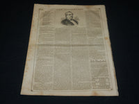 1856 MAY 31 LIFE ILLUSTRATED NEWSPAPER - SILAS WRIGHT DEATH - NP 4855