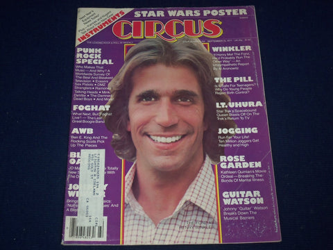 1977 SEPTEMBER 15 CIRCUS MAGAZINE - HENRY WINKLER COVER - GREAT PHOTOS - J 659