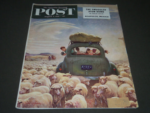 1951 AUGUST 4 THE SATURDAY EVENING POST MAGAZINE - ILLUSTRATED COVER - SP 1879