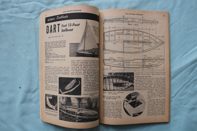 1956 BOAT BUILDERS HANDBOOK - VOLUME 6 - SOFTCOVER BOOK - K 3266