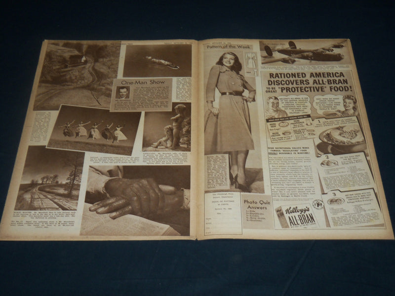1943 SEPT 26 THE PITTSBURGH PRESS SUNDAY ROTO SECTION - INGRID BERGMAN - NP 4573