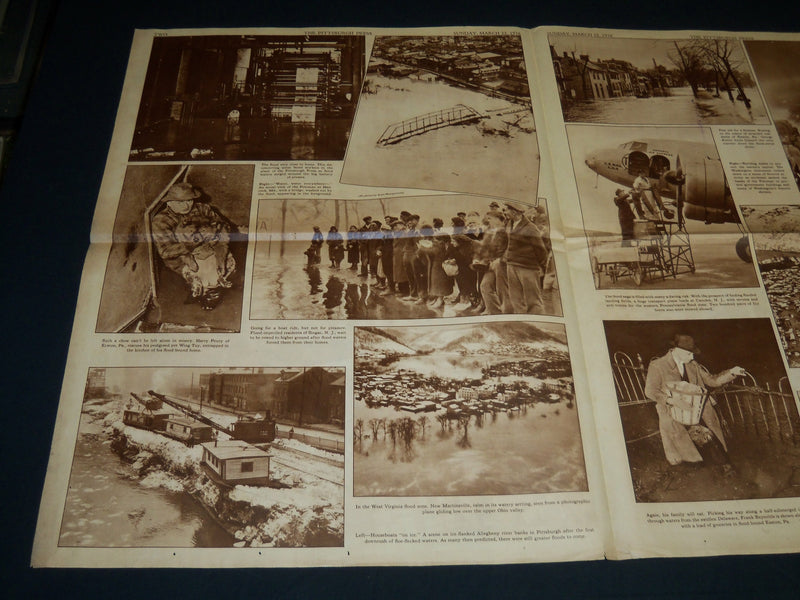 1936 MARCH 22 THE PITTSBURGH PRESS SUNDAY METRO GRAVURE - GREAT FLOOD - NP 4541
