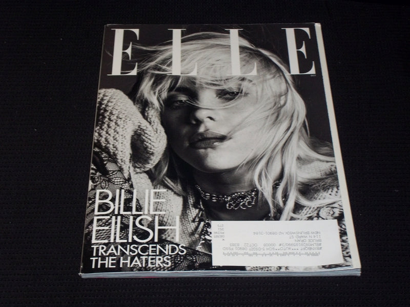 2021 OCTOBER ELLE MAGAZINE - BILLIE EILISH FRONT COVER - E 2102