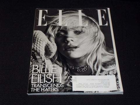 2021 OCTOBER ELLE MAGAZINE - BILLIE EILISH FRONT COVER - E 2102