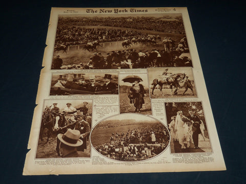1922 JUNE 18 NEW YORK TIMES PICTURE SECTION NO. 4 & 5 - ENGLISH DERBY - NT 8863
