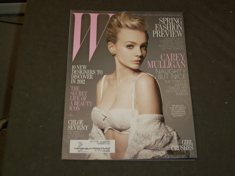 2012 JANUARY W MAGAZINE - CAREY MULLIGAN COVER - B 3457