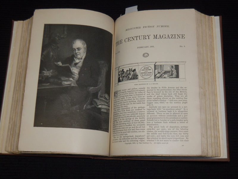 1900 NOVEMBER-1901 APRIL THE CENTURY MAGAZINE BOUND VOLUME - PARRISH - KD 2759R