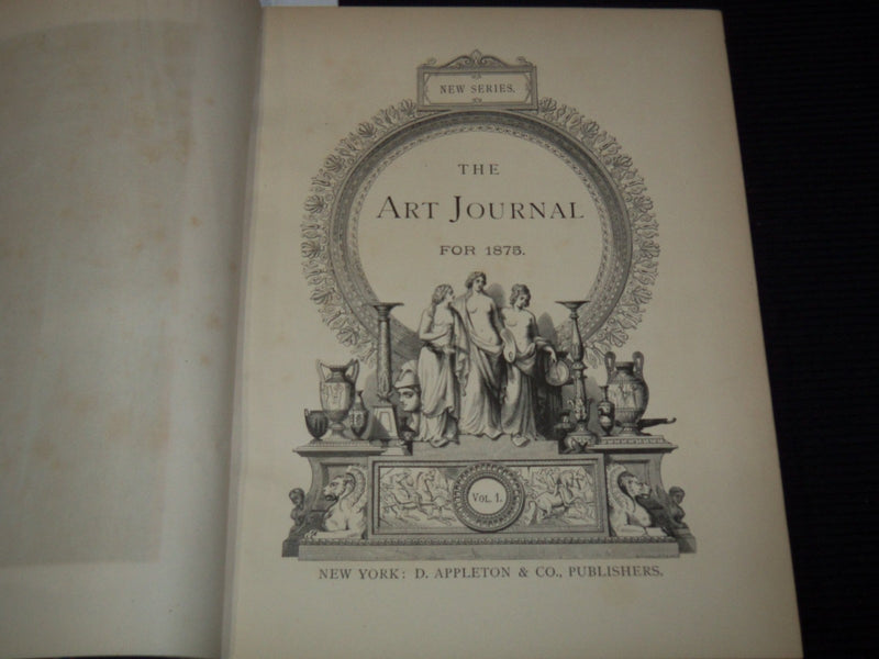1878 THE ART JOURNAL VOLUME - NEW SERIES - STEEL ENGRAVINGS - KD 3340I