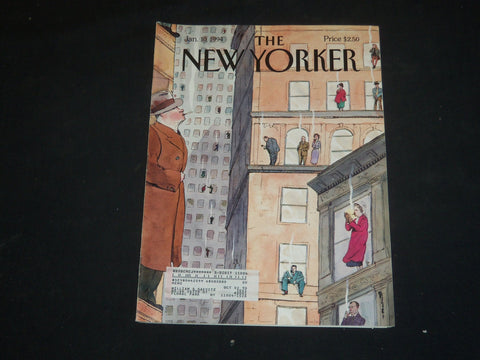 1994 JANUARY 10 THE NEW YORKER MAGAZINE - ILLUSTRATED COVER - NY 1616