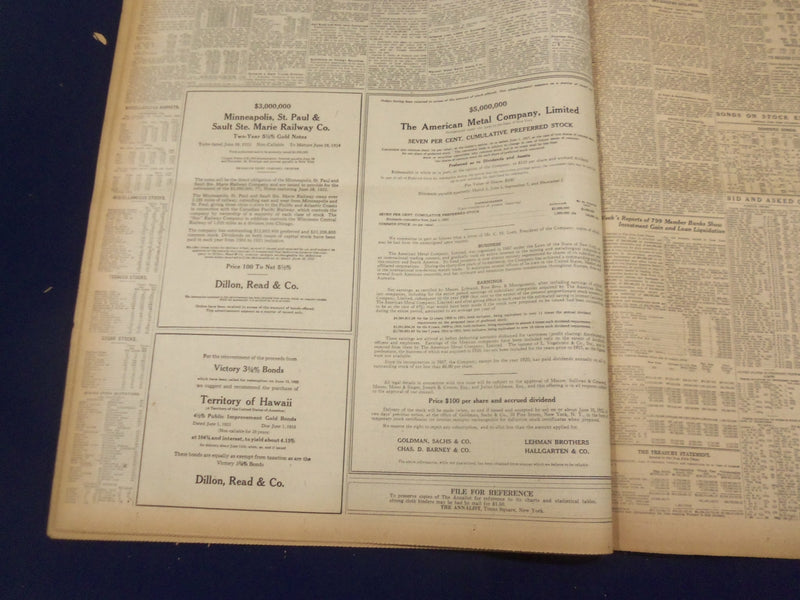 1922 JUNE 10 NEW YORK TIMES - HARDING GETS PRINCETON L.L.D. - NT 8397