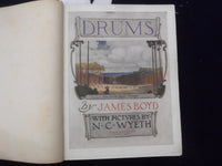 1928 DRUMS HARDCOVER BOOK BY JAMES BOYD, PICTURES BY N.C. WYETH - KD 8358