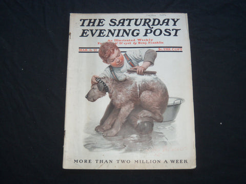 1915 MARCH 6 THE SATURDAY EVENING POST MAGAZINE - ILLUSTRATED COVER - SP 660