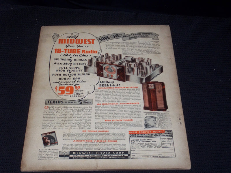 1936 JANUARY RADIO NEWS & SHORT WAVE RADIO MAGAZINE - RADIO WARFARE - E 4819