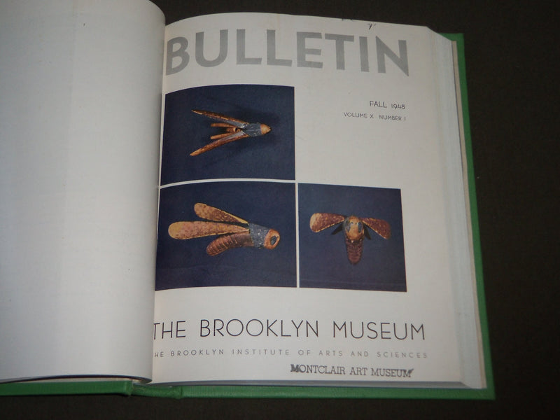 1939-1959 BROOKLYN MUSEUM BULLETIN BOUND VOLUMES LOT OF 6 - KD 5Q