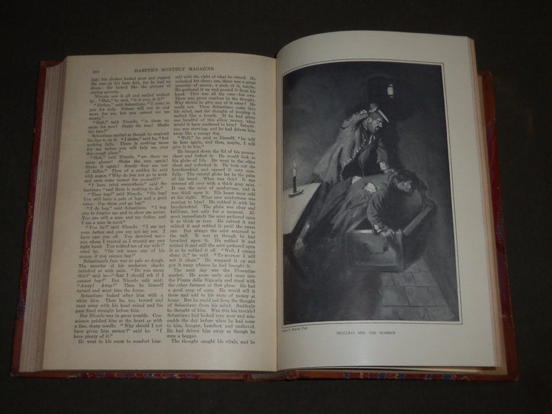 1912 MARCH-MAY HARPER'S MONTHLY MAGAZINE BOUND VOLUME - HOWARD PYLE - KD 4907