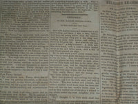 1846 MARCH 14 MASSACHUSETTS PLOUGHMAN NEWSPAPER - HARRIET BEECHER STOWE- NP 5121