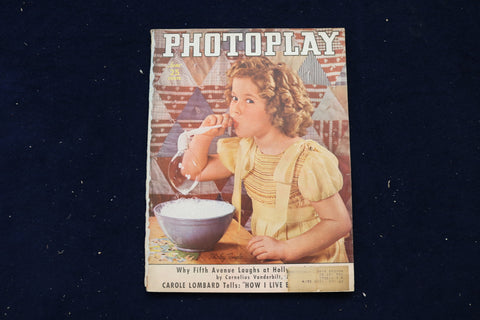 1937 JUNE PHOTOPLAY MAGAZINE - SHIRLEY TEMPLE COVER - E 17900