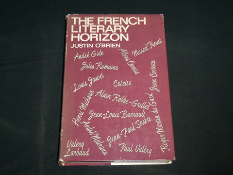 1967 THE FRENCH LITERARY HORIZON BOOK INSCRIBED BY JUSTIN O'BRIEN - KD 6923