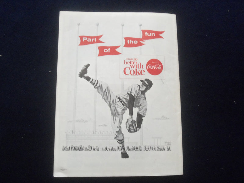 1965 WASHINGTON SENATORS VS. NEW YORK YANKEES SCORECARD - J 8398