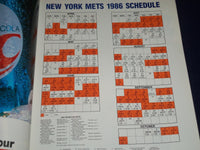 1986 NEW YORK METS OFFICIAL TEAM YEARBOOK REVISED ED. - 25TH ANNIVERSARY - J 398