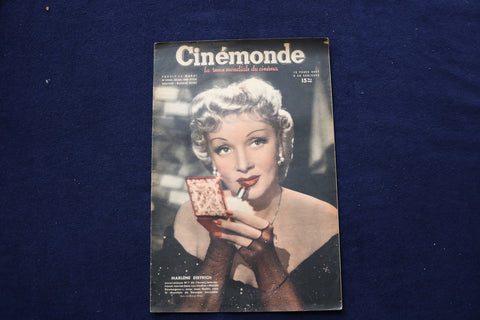 1946 JULY 30 CINEMONDE MAGAZINE - MARLENE DIETRICH-SIMONE RENANT COVER - E 23959