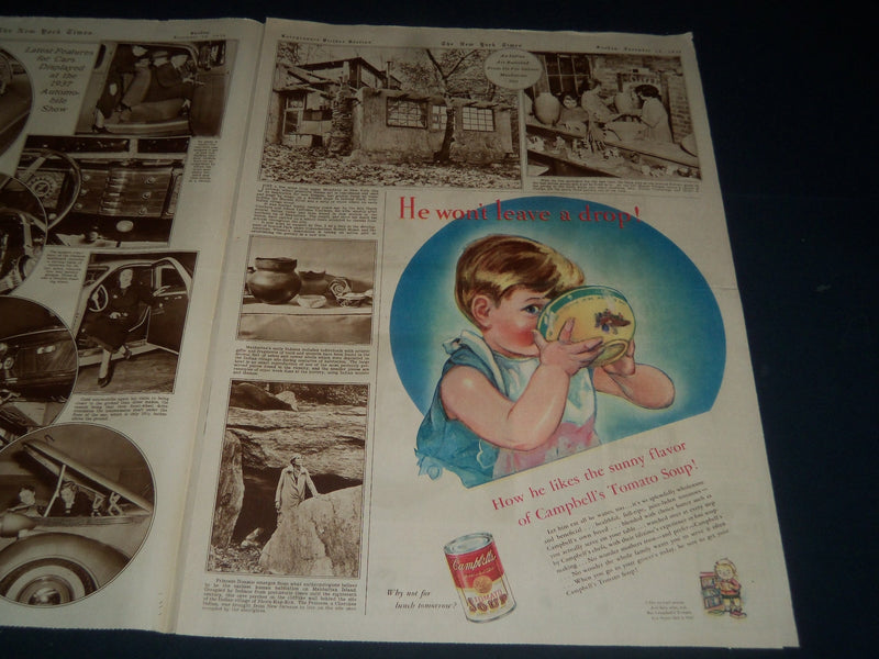 1936 NOVEMBER 15 NEW YORK TIMES PICTURE SECTION - KINGS - PRESIDENTS - NT 7368