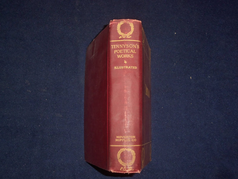 1899 ALFRED LORD TENNYSON - POETIC AND DRAMATIC WORKS HARDCOVER BOOK - KD 9169